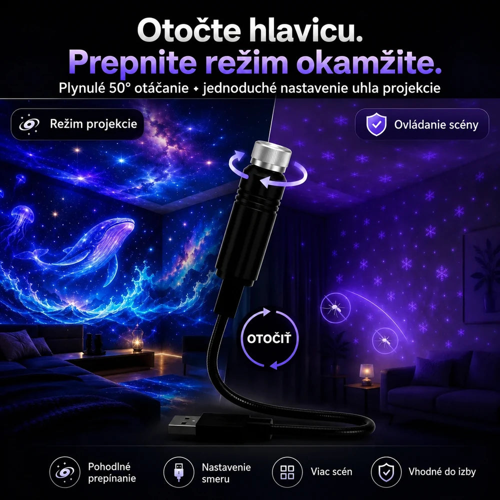 Topacme® USB projekčné svetlo