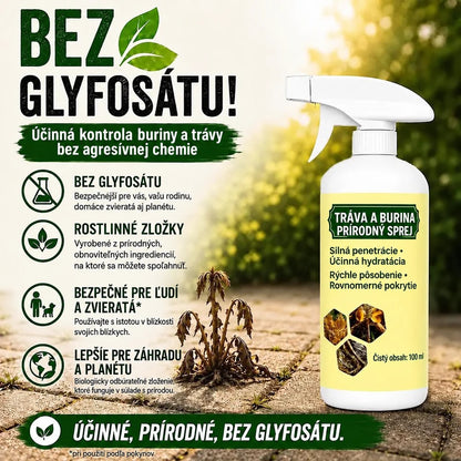 Rýchlo pôsobiaci sprej proti burine