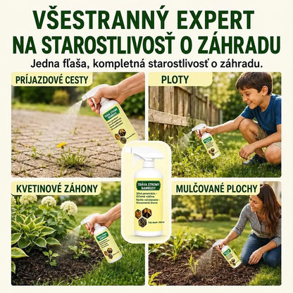 Rýchlo pôsobiaci sprej proti burine