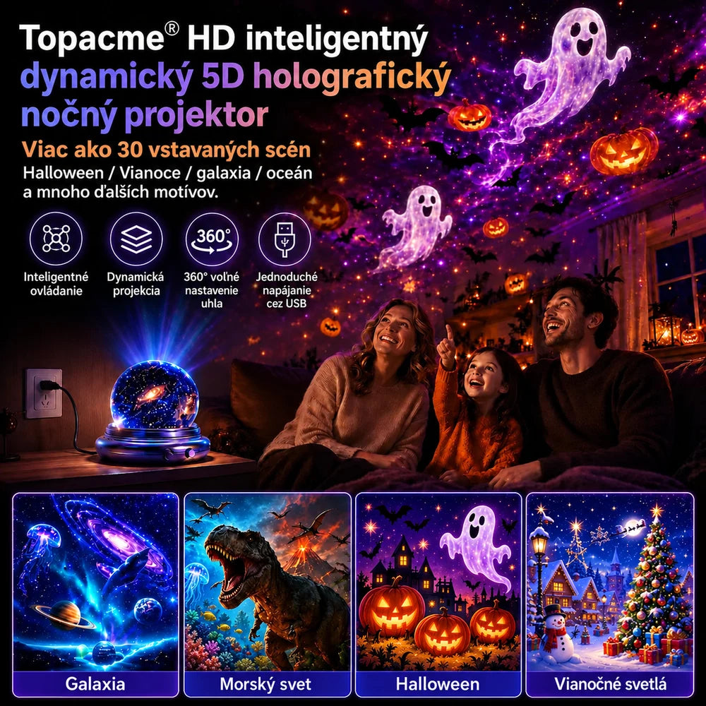 Topacme® inteligentný atmosférický projektor