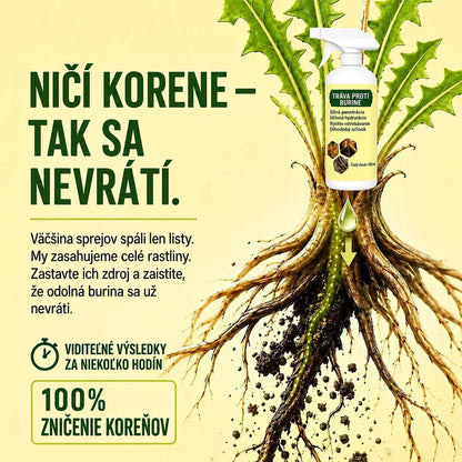 Rýchlo pôsobiaci sprej proti burine
