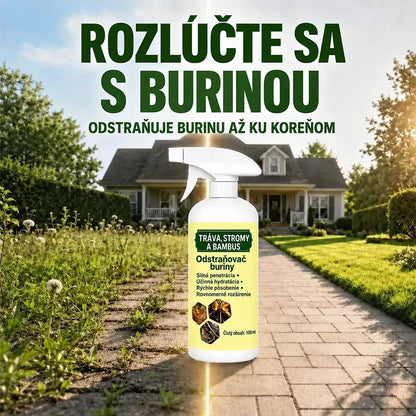 Rýchlo pôsobiaci sprej proti burine