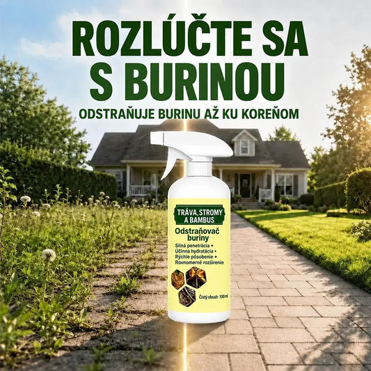Rýchlo pôsobiaci sprej proti burine