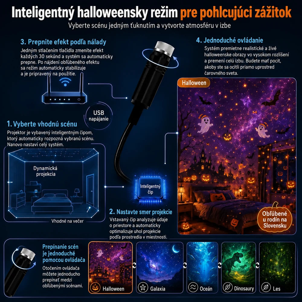 Topacme® USB projekčné svetlo