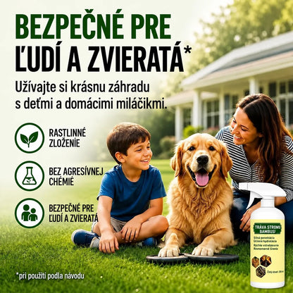 Rýchlo pôsobiaci sprej proti burine