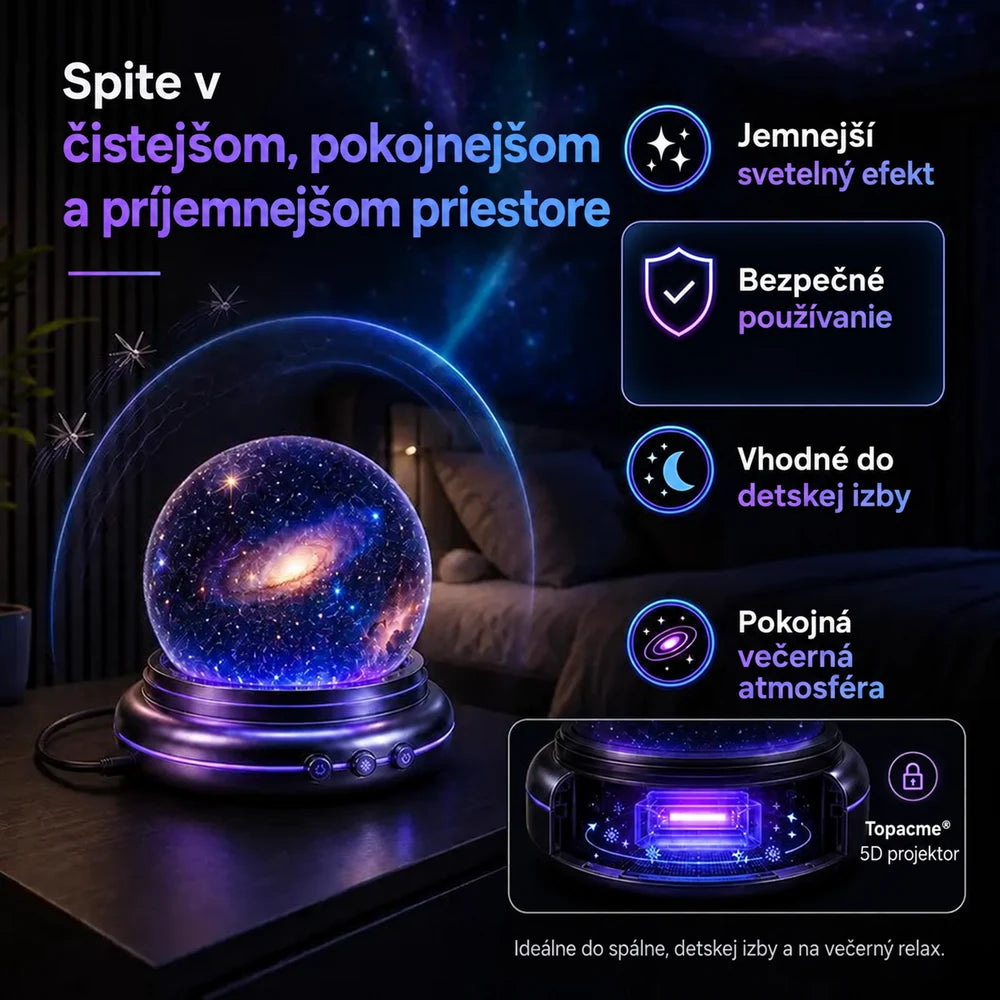 Topacme® inteligentný atmosférický projektor