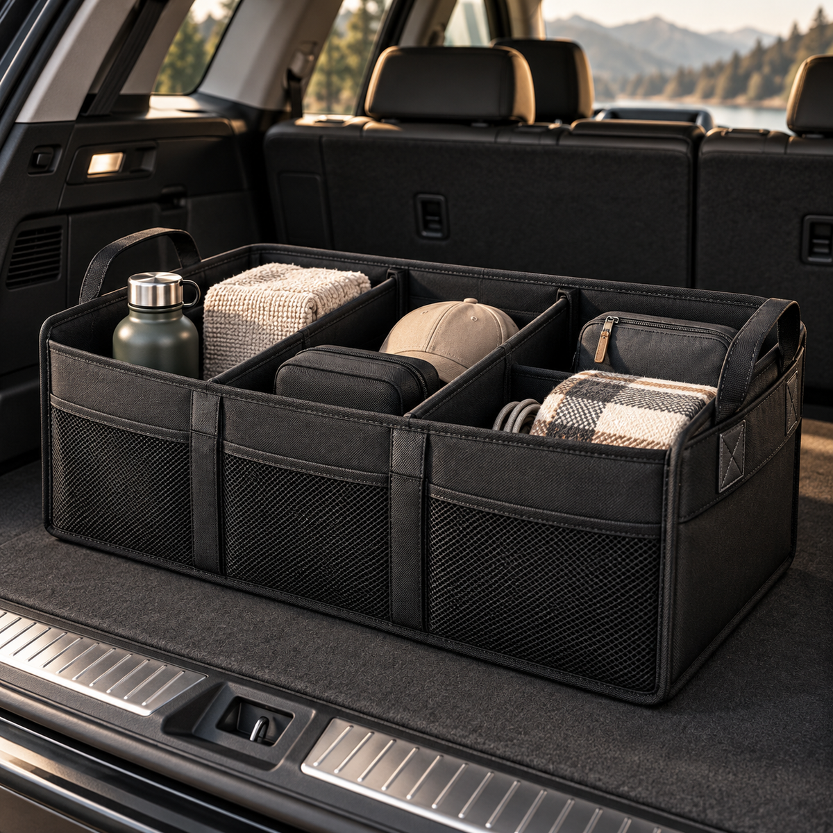 Tavriqio Trunk Organizer with Adjustable Dividers