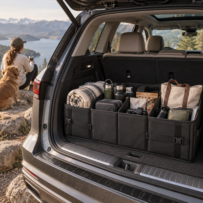Tavriqio Trunk Organizer with Adjustable Dividers