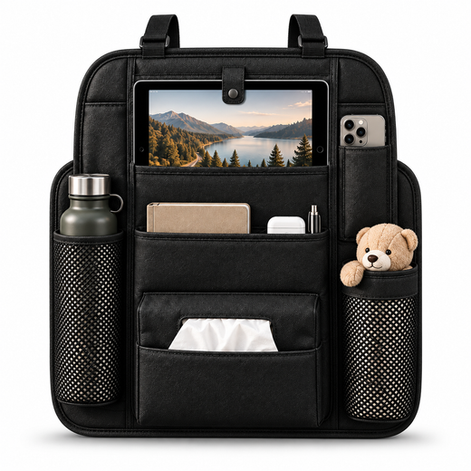 Tavriqio Seat Back Organizer with Tablet Pocket