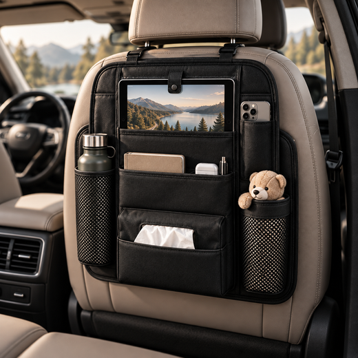 Tavriqio Seat Back Organizer with Tablet Pocket