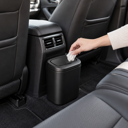 Tavriqio Compact Car Trash Bin with Lid